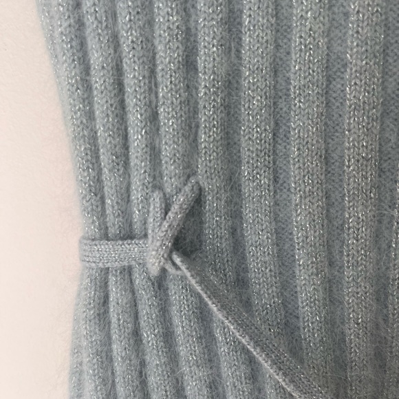 Un Deux Trois, size 36/38, blue, wool, angora, sweater, half sleeves - Picture 6 of 14